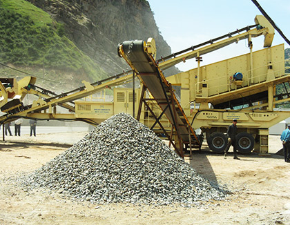 山西長治移動破碎站生產(chǎn)線