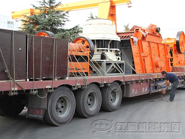 圓錐破碎機(jī)破碎生產(chǎn)線發(fā)貨