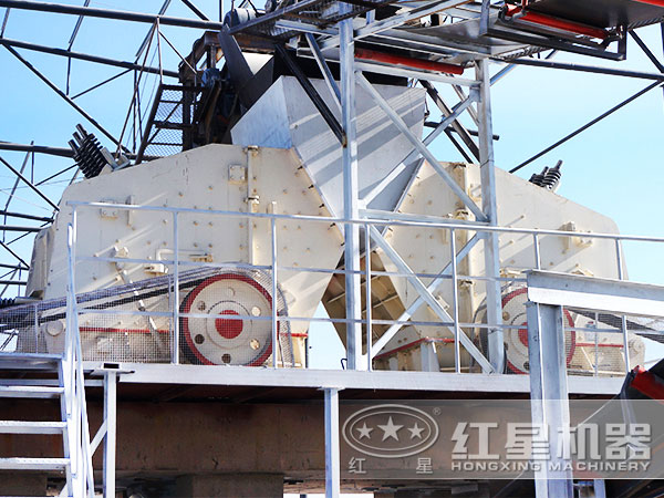 日產量2000方石子破碎生產線生產現場