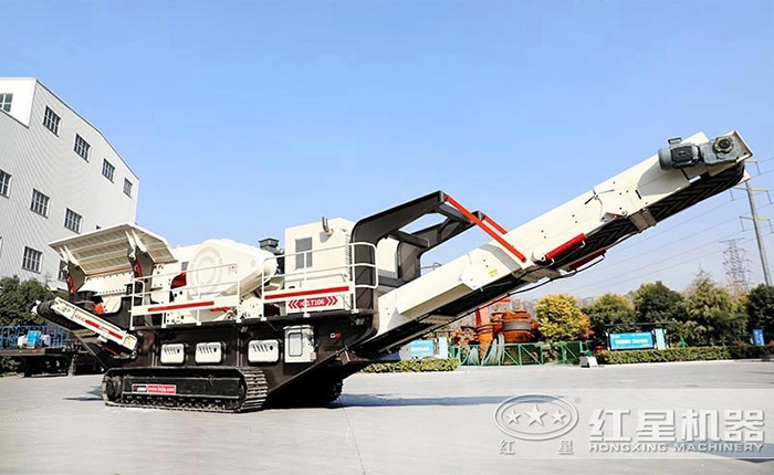 時(shí)產(chǎn)200噸履帶式砂石破碎站