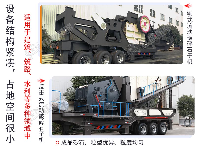 這兩種組合生產(chǎn)的成品砂石，粒型優(yōu)異、粒度均勻