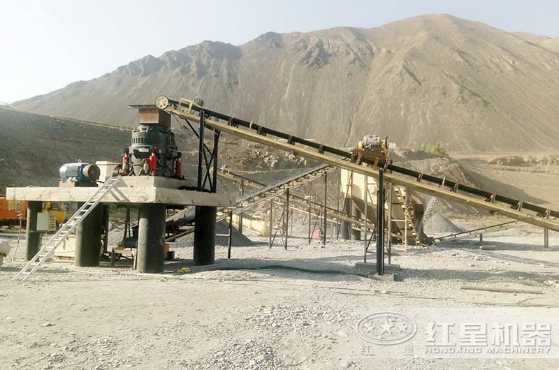 紅星圓錐式破碎機(jī)生產(chǎn)現(xiàn)場(chǎng)