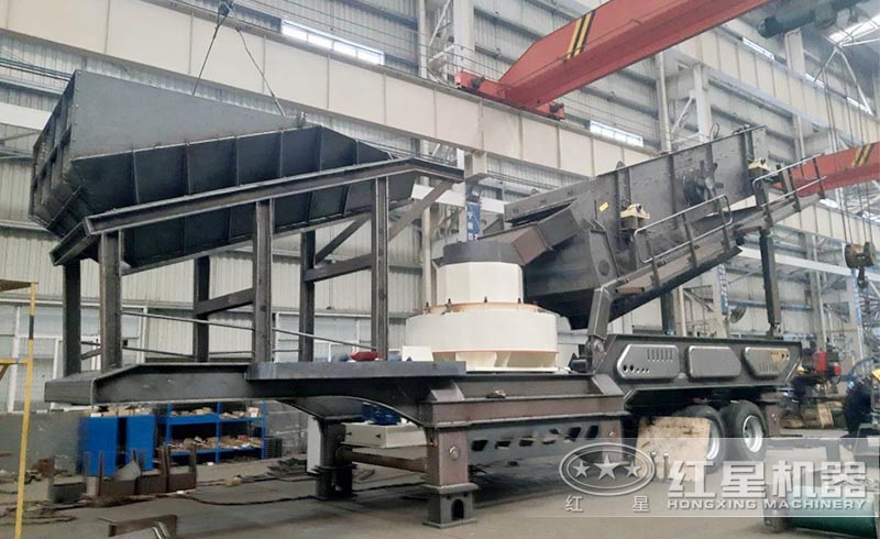 紅星移動式石粉制沙機生產(chǎn)車間——用心打造高品質(zhì)設(shè)備