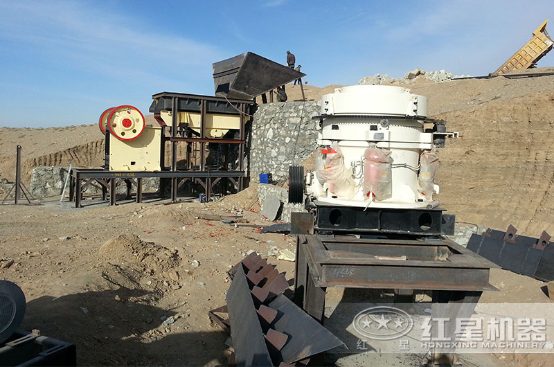 紅星砂石破碎生產(chǎn)線現(xiàn)場