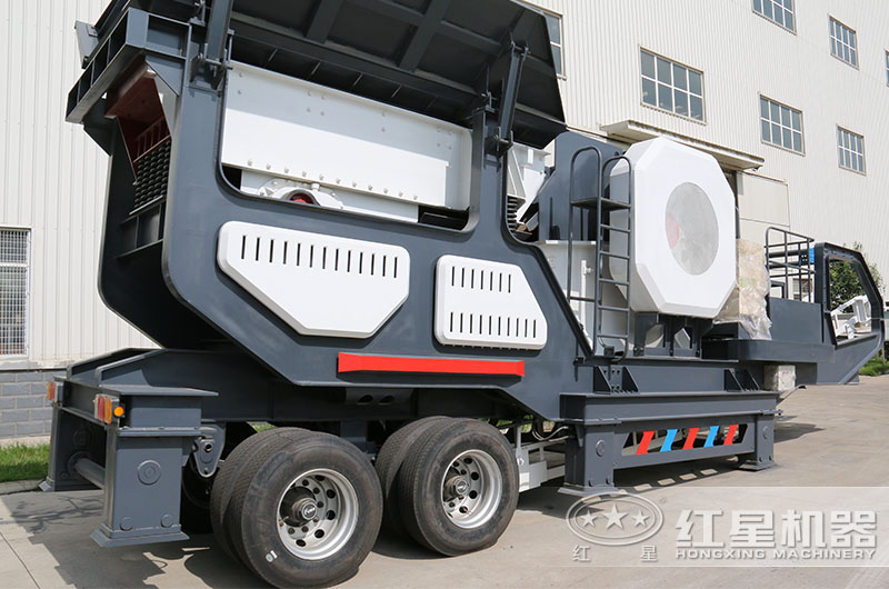 紅星輪胎式建筑垃圾破碎機