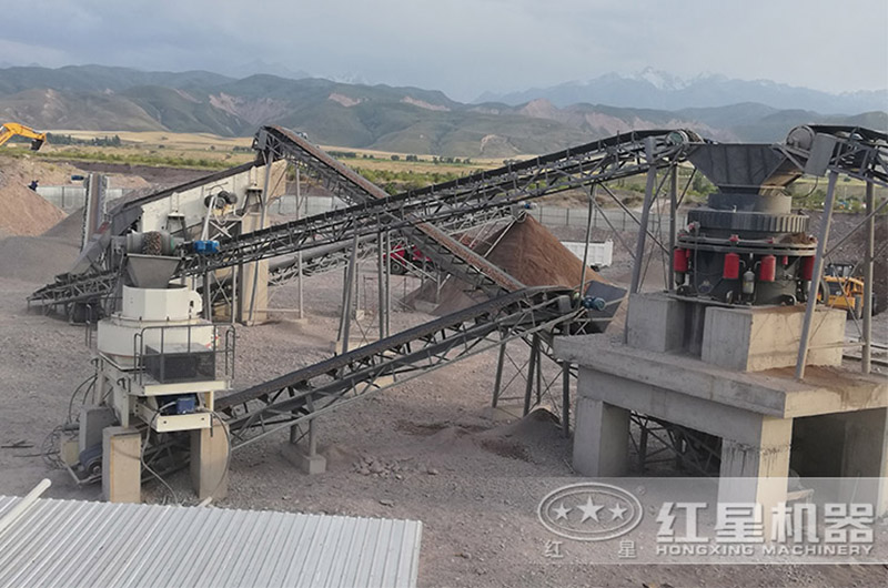 環(huán)保型破碎篩分石子生產(chǎn)線現(xiàn)場