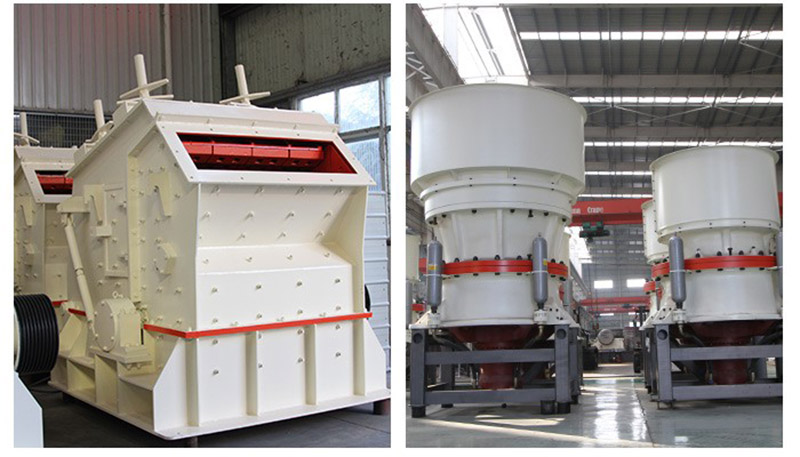 環(huán)保型破碎篩分石子生產(chǎn)線中碎設備——反擊破和圓錐破