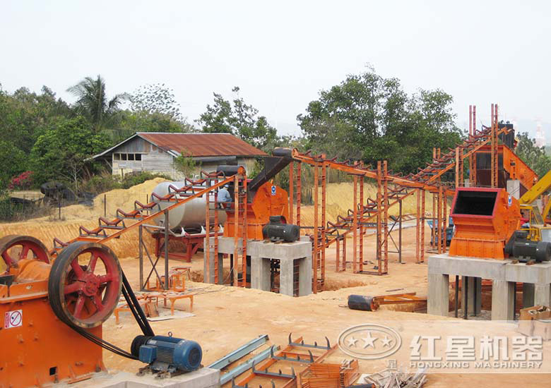 紅星碎石生產(chǎn)線現(xiàn)場
