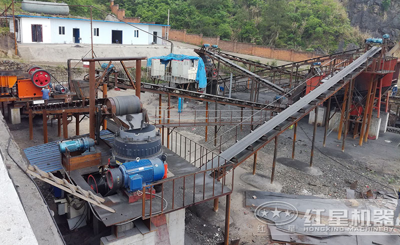 紅星碎石生產(chǎn)線現(xiàn)場
