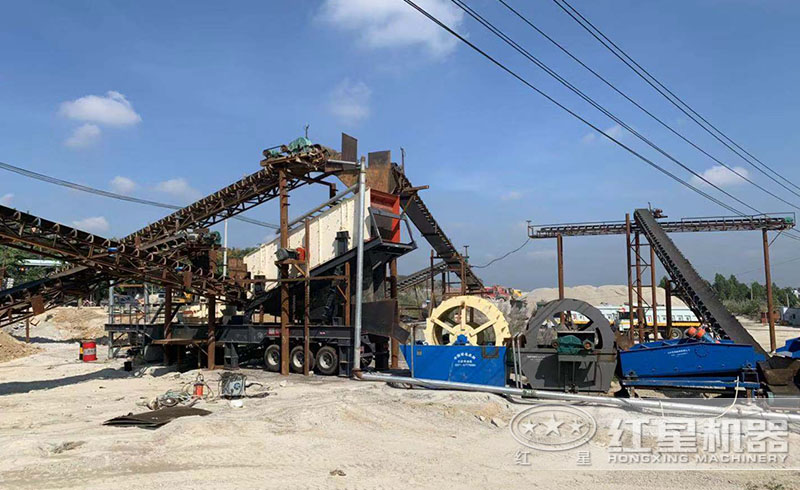 紅星移動(dòng)打砂生產(chǎn)線現(xiàn)場(chǎng)