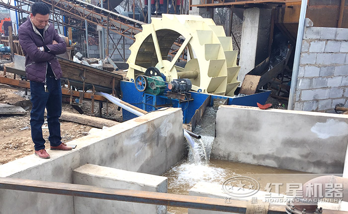 紅星洗沙機(jī)工作現(xiàn)場