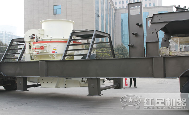 紅星移動式制砂機(jī)自由轉(zhuǎn)場，流動打沙