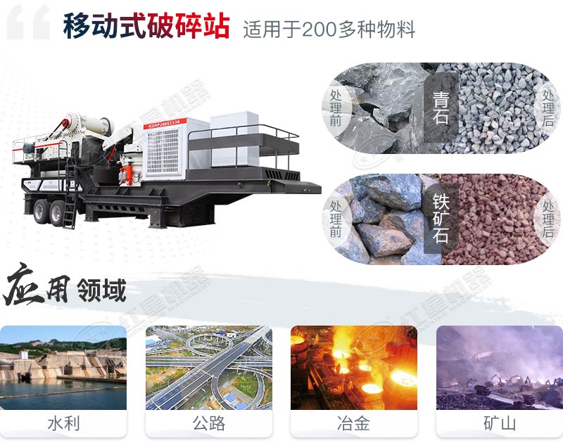輪胎式移動破碎站應用領域