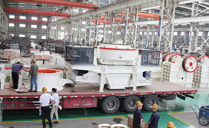 貴州用戶在紅星購置的全套大理石廢料制砂設備正火速裝車發(fā)貨中