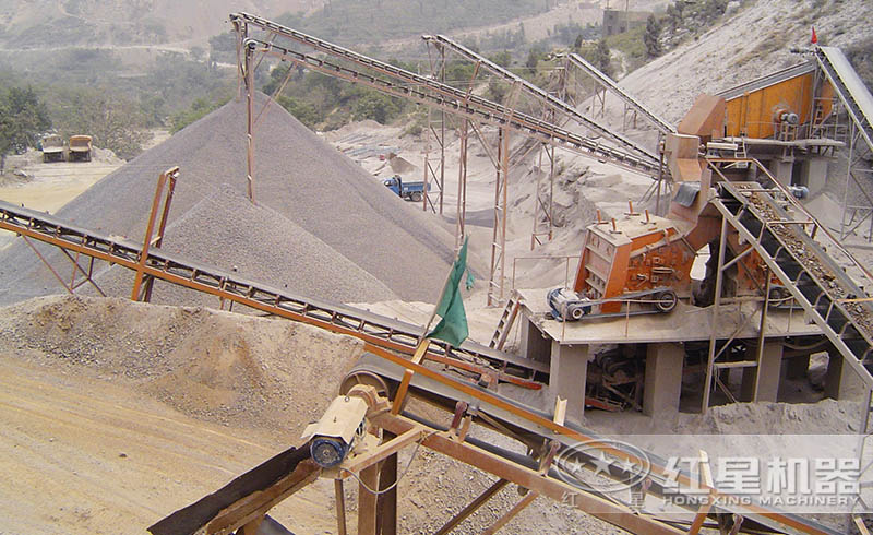 紅星用戶機(jī)制砂石破碎現(xiàn)場(chǎng)
