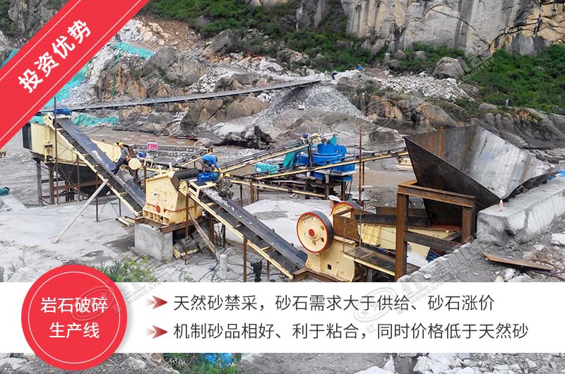 巖石破碎生產(chǎn)線利潤多多，投資前景廣闊