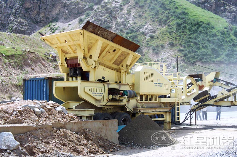 移動破碎站粗破現(xiàn)場