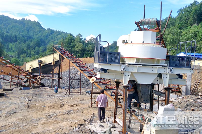 VSI制砂機工作現(xiàn)場