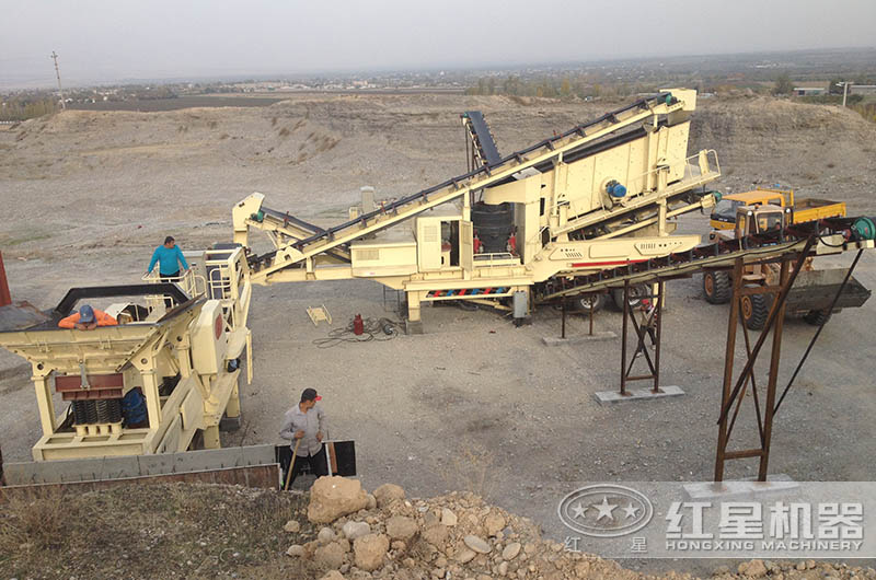 顎式+圓錐移動破碎機