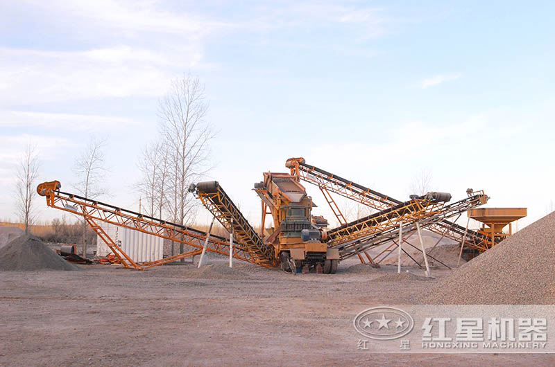 圓錐+制砂移動破碎機