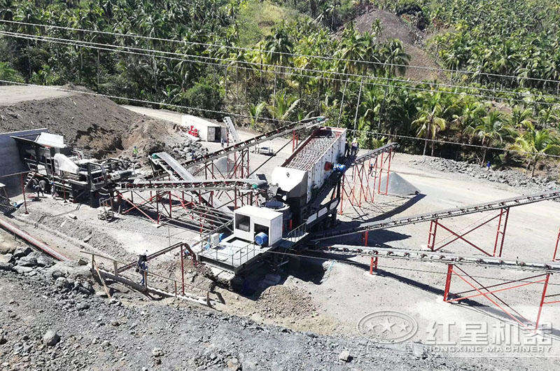 顎式移動破和圓錐移動破現(xiàn)場