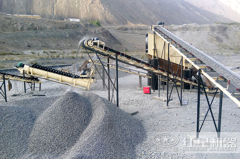 螺旋洗砂現(xiàn)場