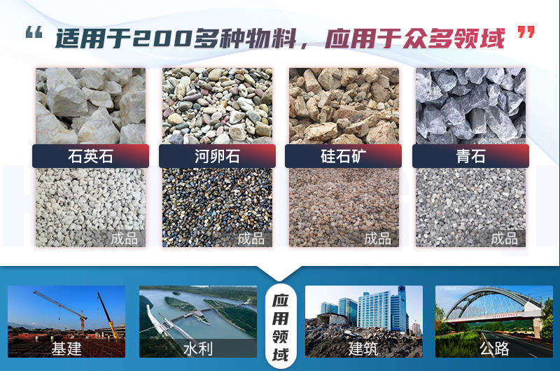 小型破碎機應(yīng)用領(lǐng)域廣泛