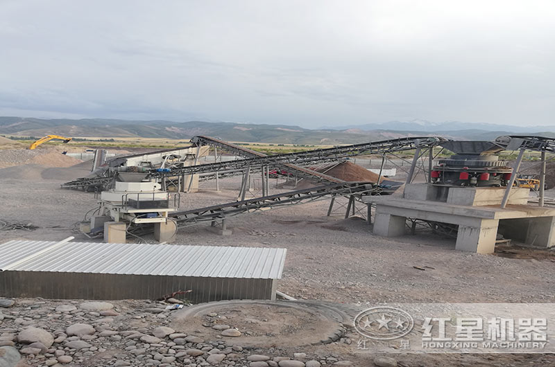 固定式制沙生產(chǎn)現(xiàn)場