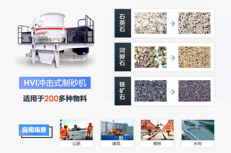 HVI沖擊式制砂機(jī)應(yīng)用范圍廣