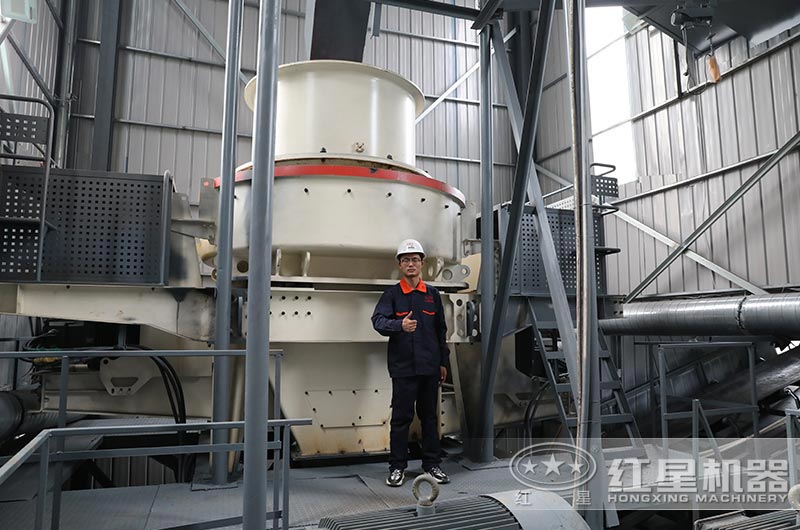 制砂機(jī)現(xiàn)場